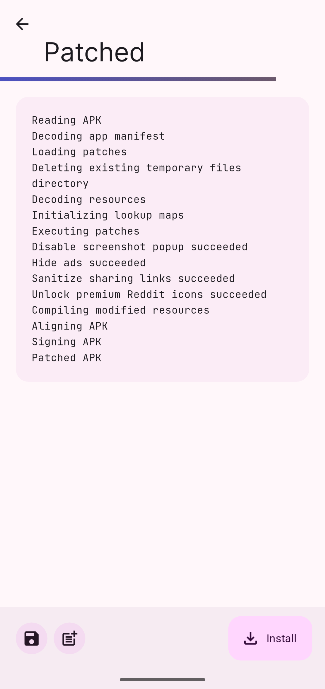 Revanced Manager patching